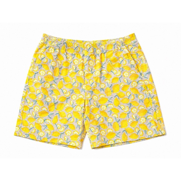 Lands' End Pants - Lands End Womens Shorts Size 8 Yellow Lemon Print Mid Rise Cotton Chino
